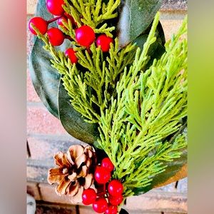 *Yuletide Artificial Magnolia Spray, 25”